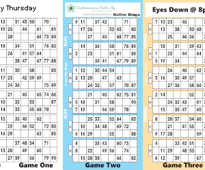 Online Bingo Single Book